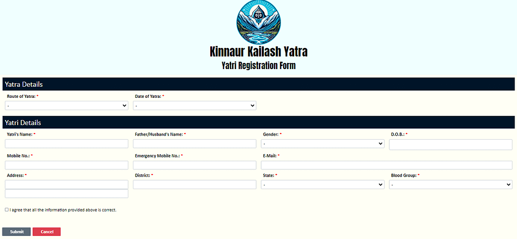 Registration portal